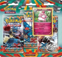 Pokemon XY3 Furious Fists 3-Booster Blister Pack - Slurpuff Promo